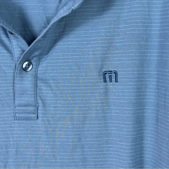 Travis Mathew Blue Polo Shirt Men’s Size L - Picture 4 of 6